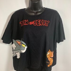 Tom and Jerry Crop T Shirt